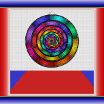 Cible De Fléchettes Arrondi et psychédélique coloré Art moderne fracta<br><div class="desc">Une oeuvre hypnotisante,  pleine de couleurs lumineuses. Conception pour votre tableau de bord et plus encore.</div>
