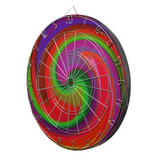 Cible De Fléchettes Art Abstrait #30 (Devant droit)