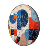 Cible De Fléchettes Art Abstrait géométrique du milieu du siècle scand (Devant droit)