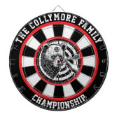 Cible De Fléchettes Art circulaire Grizzly Forest Target (Devant)