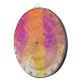 Cible De Fléchettes Art cubique rétro coloré (Devant droit)