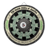 Cible De Fléchettes art de la monnaie fiduciaire 8-Ball (Devant)