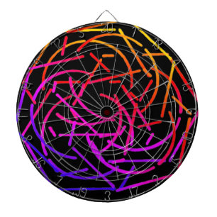 CIBLE DE FLÉCHETTES ART ET CONCEPTION DU DARTBOARD