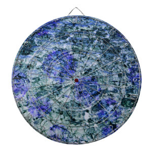 Cible De Fléchettes Art numérique d'aquarelle bleue arrière - plan abs