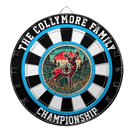 Cible De Fléchettes Art Rustique Antlered Deer (Devant)