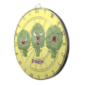 Cible De Fléchettes Artichauts chantants mignons dessin animé végétal (Devant droit)