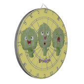 Cible De Fléchettes Artichauts chantants mignons dessin animé végétal (Devant gauche)