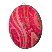 Cible De Fléchettes Artsy Motif rouge orange (Devant droit)
