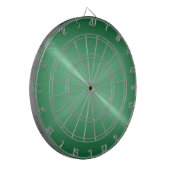 Cible De Fléchettes Aspect métallique en acier inoxydable vert métalli (Devant gauche)