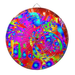 Cible De Fléchettes Astronaute Abstrait