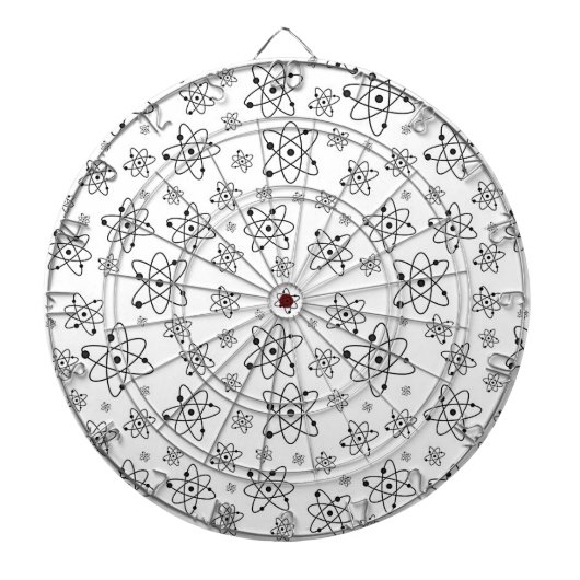 Cible De Fléchettes Atoms Rétro Motif d'âge atomique (Devant)