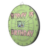 Cible De Fléchettes Aujourd'hui est mon art d'anniversaire (Devant droit)