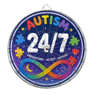 Cible de fléchettes Autism