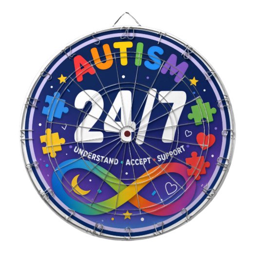 Cible de fléchettes Autism (Devant)