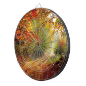 Cible De Fléchettes Autumn Leaves and Trees Covering Dirt Road (Devant droit)