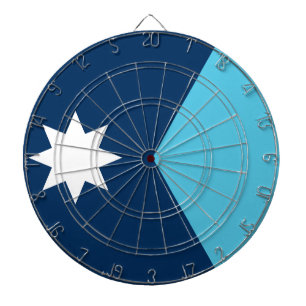 Cible de fléchettes avec drapeau du Minnesota, Éta