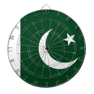 Cible de fléchettes avec drapeau du Pakistan