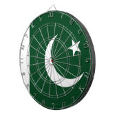 Cible de fléchettes avec drapeau du Pakistan (Devant droit)