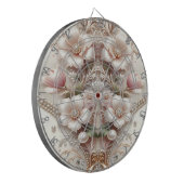 Cible de fléchettes avec embellissements floraux e (Devant gauche)