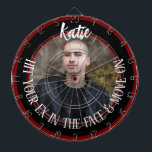 Cible de fléchettes avec la photo de ton ex - cade<br><div class="desc">Surmontez votre rupture en riant grâce à ce jeu de fléchettes personnalisé avec une photo de votre ex. Parfait pour célébrer un divorce, une rupture ou la fin de fiançailles, ce jeu amusant vous permet de vous défouler et de vous amuser en même temps. Ajoutez le nom du destinataire en...</div>