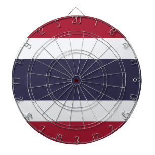 Cible de fléchettes avec le drapeau de la Thaïland