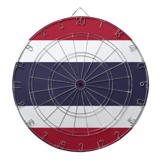 Cible de fléchettes avec le drapeau de la Thaïland (Devant)