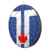 Cible de fléchettes avec le drapeau de Toronto, Ca (Devant droit)