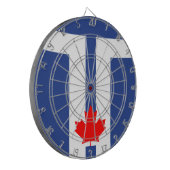Cible de fléchettes avec le drapeau de Toronto, Ca (Devant gauche)
