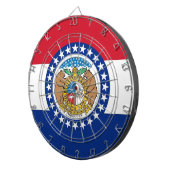 Cible de fléchettes avec le drapeau du Missouri, É (Devant droit)