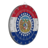 Cible de fléchettes avec le drapeau du Missouri, É (Devant gauche)