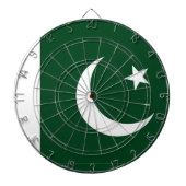 Cible de fléchettes avec le drapeau du Pakistan (Devant)