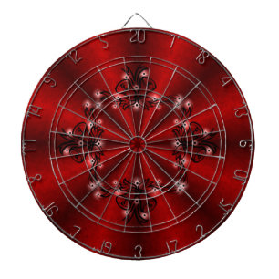 Cible De Fléchettes Avent, Artdeco de Noël sur arc-en-ciel rouge