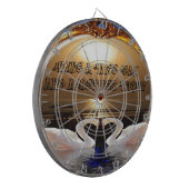 Cible De Fléchettes Avoir une belle journée et une meilleure citation  (Devant gauche)