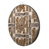 Cible De Fléchettes Aztec Eagle Guerrier Tribal Art antique (Devant droit)