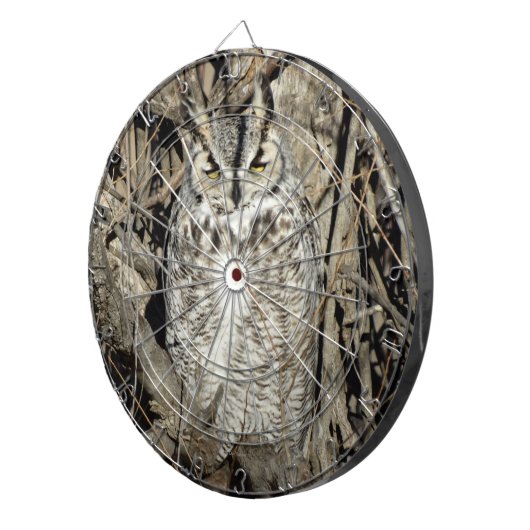 Cible De Fléchettes B51 Chouette à cornes (Devant droit)