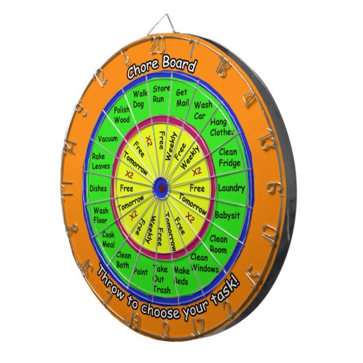 Cible De Fléchettes badine le conseil de corvée (Devant droit)