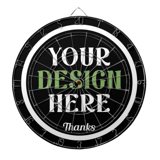 Cible De Fléchettes baiser personnalisé, unique, élégant et minimalist (Devant)