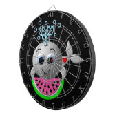 Cible De Fléchettes Baleine mignonne et pastèque (Devant droit)