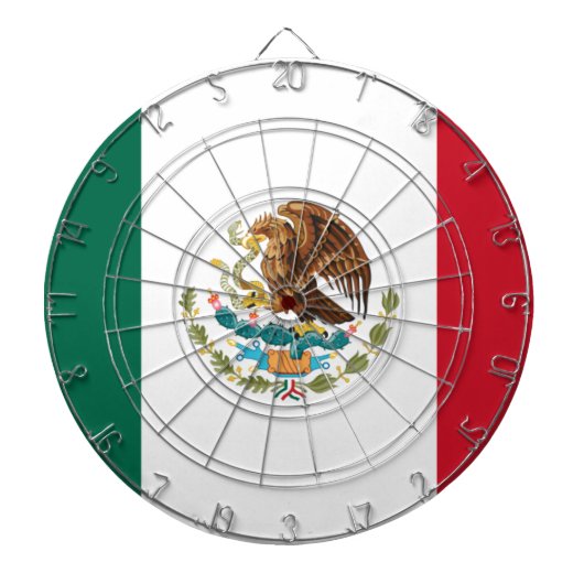 Cible De Fléchettes Bandera de México - Drapeau du Mexique - Drapeau d (Devant)