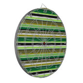 Cible De Fléchettes Bandes blanches vert mignonne (Devant gauche)