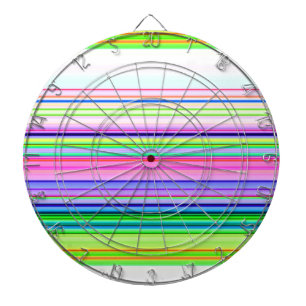 Cible De Fléchettes Bandes néon colorées chaudes