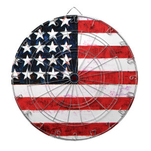 Cible De Fléchettes Bannière étoilée - Drapeau américain