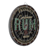 Cible De Fléchettes Bar à Étiquette de bouteille de rhum caraïbe perso (Devant gauche)