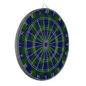 Cible De Fléchettes Barclay clan tartan bleu vert plaid (Devant gauche)