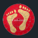 Cible De Fléchettes Barefoot Beach Bum Thunder_Cove<br><div class="desc">Barefoot Beach Bum Beachcomber pour personnaliser en changeant de nom sur n'importe quelle couleur arrière - plan</div>