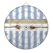 Cible De Fléchettes Barre Bleu & Blanc (Devant)