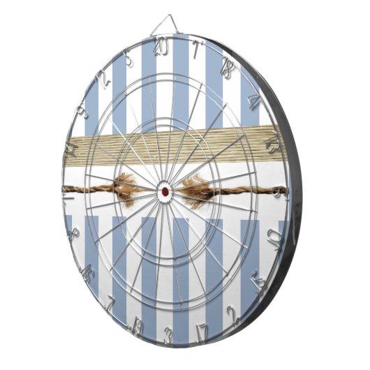 Cible De Fléchettes Barre Bleu & Blanc (Devant droit)