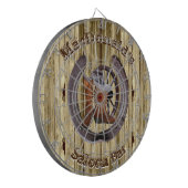 Cible De Fléchettes Barre de salle occidentale rustique (Devant gauche)