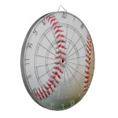Cible De Fléchettes Baseball blanc avec couture rouge (Devant gauche)
