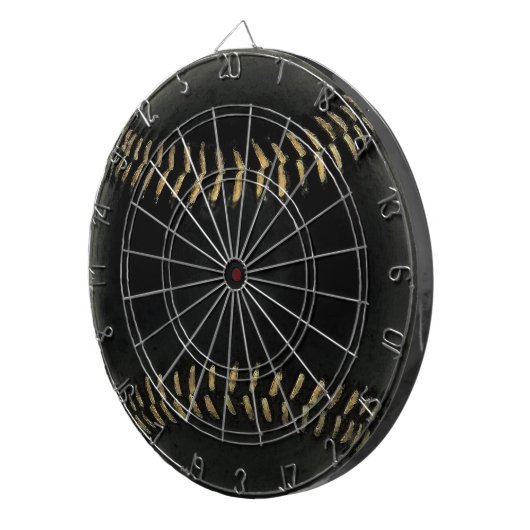 Cible De Fléchettes baseball noir (Devant droit)